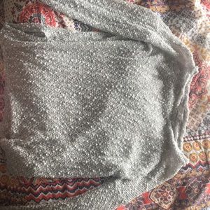 aeropostale gray sparkly knit sweater